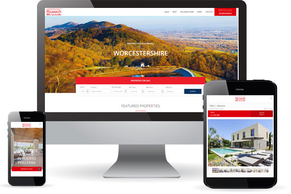 Riusech Real Estate website design