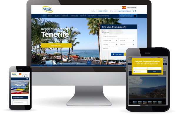 Astliz Estate Agent Website Design Tenerife